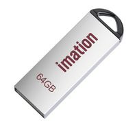 Image of Imation 64GB Alfa Metal Flash Drive, Silver
